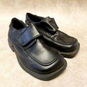 Smart Fit Boys  45613 Size 7 W Black  Slip On Dress Loafer